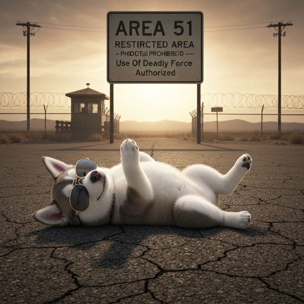 Guard dog at Area 51
