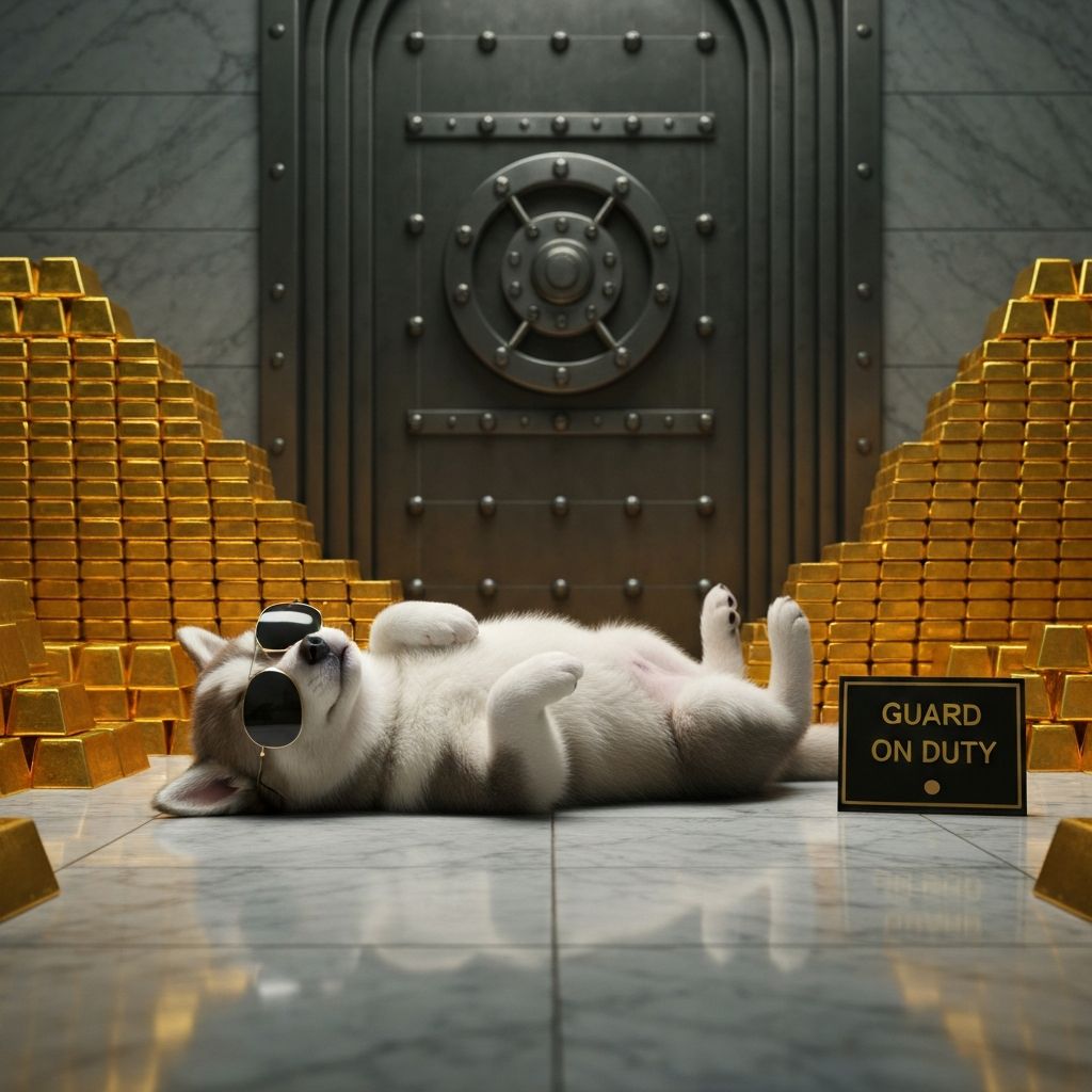 Guard dog at Fort Knox