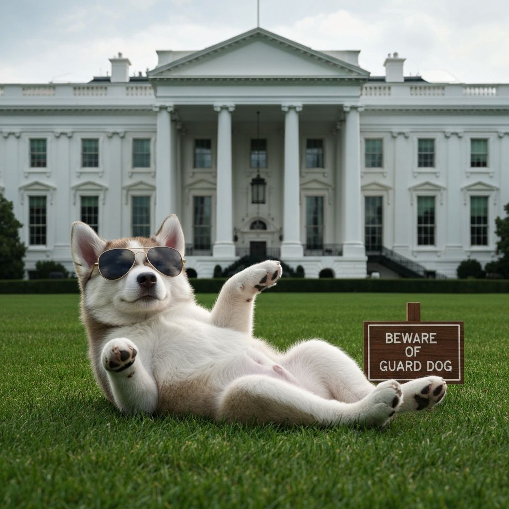 Guard dog at The White House